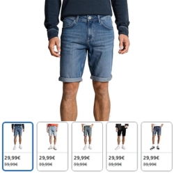 TOM TAILOR Herren TTJOSH Regular Shorts für 29,99€ (Vergleich: 39,99€)