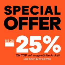 SportScheck: bis zu 25% Extra-Rabatt auf bereits reduzierte Artikel