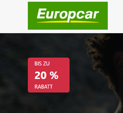 Europcar Sommer Flash Sale: bis zu 20% Rabatt auf Mietwagen weltweit