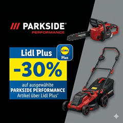 Lidl Plus: 30% Rabatt auf Parkside Performance Artikel