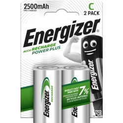 2er-Pack Energizer Recharge Power Plus C Akku-Set 2.500 mAh für 5,00€ (Vergleich: 10,68€)