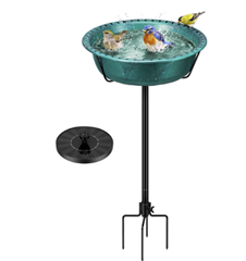 VIVOHOME Vogeltränke mit Solarbrunnen für 38,49€