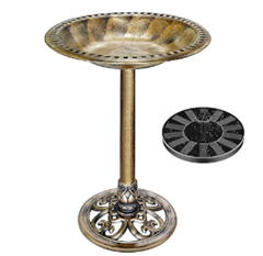 VIVOHOME Vogeltränke Solarbrunnen 2-in-1 für 38,49€
