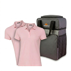 zwei Chiemsee Damen-Poloshirts plus gratis Nordcap Kühltasche für 29,98€