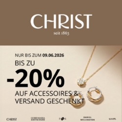 Christ: bis zu 20% Rabatt auf ausgewählte Accessoires + kostenfreier Versand