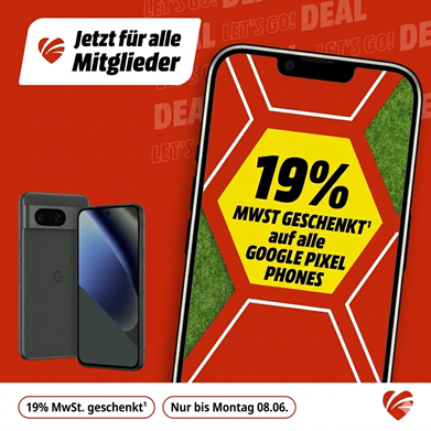 Google Pixel 10 mit 15,97% MwSt-Rabatt bei MediaMarkt