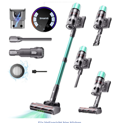 SmartAI V5 Akku Staubsauger (55 kPa, 80 Min.) mit Code für 93,49€