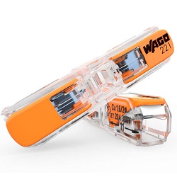 WAGO 2-Leiter Durchgangs-Verbinder mit Hebel 221-2411 (60 Stück) für 17,99€ (Vergleich: 23,39€)