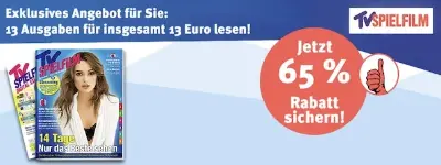 📰 13 Ausgaben TV Spielfilm Abo für 13€ (statt 26€)