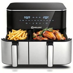 WELLENT 11L Doppelkammer-Airfryer (4+7L) für 69,99€ mit Code