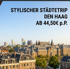 Moxy the Hague: Stylischer Städtetrip Den Haag ab 44,50€ p.P.