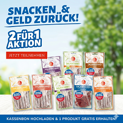 Salamissimo-Snacks von Wiltmann 2+1 Gratis-Aktion