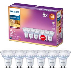 Philips LED Classic GU10 Warm Glow 6er-Pack (50 W) für 12,49€
