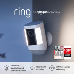 Ring Spotlight Kamera Pro Akku für 99,99€ (Vergleich: 164,50€)