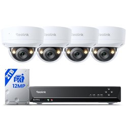 Reolink 12MP PoE Überwachungsset (4 Kameras + 2TB NVR) für 579,99€ (Vgl. 639,99€)