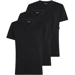 Calvin Klein Herren 3er-Pack T-Shirts V-Ausschnitt (Schwarz) für 23,99€ (Vgl. 29,99€)