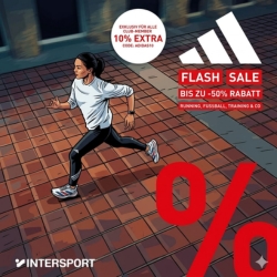 Intersport: Adidas Flash Sale mit bis zu 50 % Rabatt
