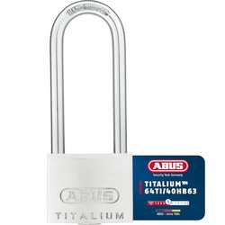ABUS Vorhängeschloss Titalium 64TI/40HB63 (hoher Bügel) für 7,95€ statt 12,25€