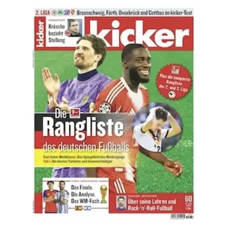 ⚽ 104 Ausgaben vom Kicker für 292,80€ + Prämie 140€ Scheck