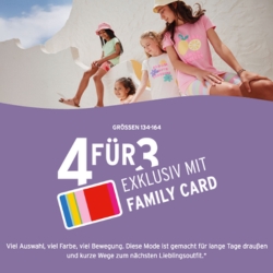 Ernsting’s family: 4 für 3 Kindermode-Aktion mit der Family Card
