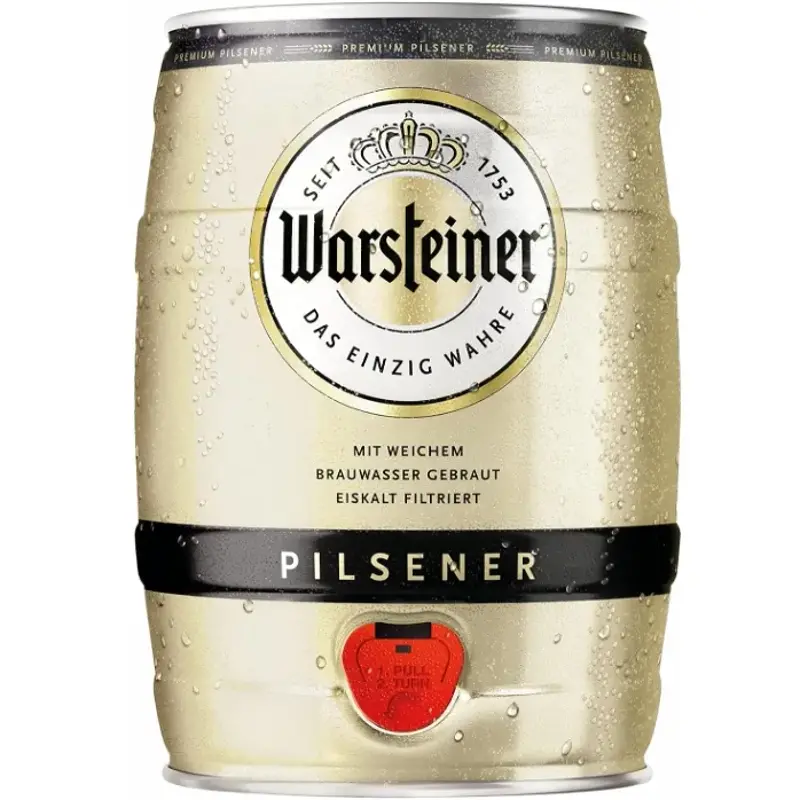 🍺 5 Liter Warsteiner Pils Fass ab 10,34€ (statt 14€)