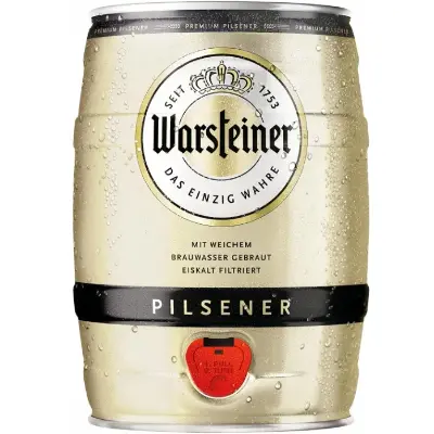 🍺 5 Liter Warsteiner Pils Fass ab 10,34€ (statt 14€)