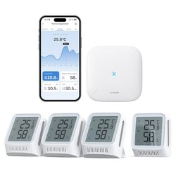 X-Sense WLAN Thermo-Hygrometer-Set (4 Sensoren) für 54,49€ (Vgl. 89,05€)