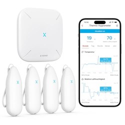 X-Sense WLAN Thermo-Hygrometer-Set (4 Sensoren, CSV) für 45,88€ (Vgl. 73,99€)