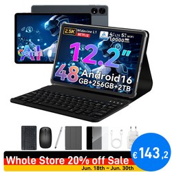 TABWEE T60 Tablet 12,2″ 2.5K (256GB) für 143,20€ statt 179,99€ (Code)