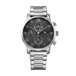 Tommy Hilfiger Multifunktions-Quarzuhr Herren (44mm, Grey) für 94,99€ (statt 128,15€)