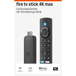 Amazon Fire TV Stick 4K Max (neueste Gen, Wi-Fi 6E, 16 GB) für 46,99€ (statt 62,35€)