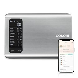 COSORI Küchenwaage digital mit Nährwertberechnung (5 kg/1 g, App) für 31,99€ (Allzeitbestpreis)