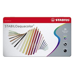 STABILO aquacolor Aquarell-Buntstifte 36er Metalletui für 12,49€ (statt 17,84€)