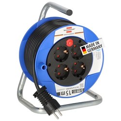 Brennenstuhl Garant Kompakt Kabeltrommel 15 m (4 Steckdosen, Made in Germany) für 20,39€ (statt 29,40€)