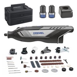 Dremel 8250 Akku-Multifunktionswerkzeug (12V, bürstenlos, 2 Akkus, 65 Zubehör) für 155,13€ (statt 190,89€)