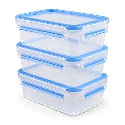 EMSA Clip & Close Frischhaltedosen-Set 3 x 1 L (Made in Germany) für 6,77€ (statt 11,12€)