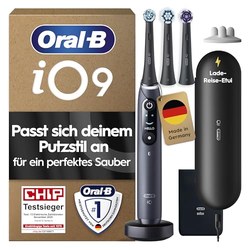 Oral-B iO Series 9 elektrische Zahnbürste (3 Bürsten, Lade-Reise-Etui) für 169,99€ (statt 199€)
