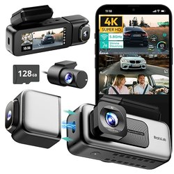 BOTSLAB 4K 3-Kanal Dashcam Vorne/Innen/Hinten (GPS, 128GB) für 127,49€
