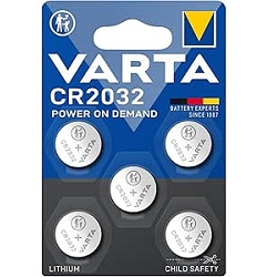VARTA Batterien Knopfzellen CR2032 (5 Stück) für 2,59€ (Vergleich: 3,98€)