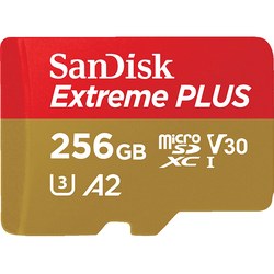 SanDisk Extreme PLUS microSDXC (256 GB, 200 MB/s, V30) für 54,99€ (statt 65,99€)