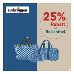 Zurbrüggen: 25% Rabatt auf Reisenthel