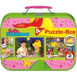Schmidt Spiele Bibi Blocksberg 4 Kinderpuzzle im Metallkoffer (2×60 + 2×100 Teile) für 13,99€ (statt 17,94€)