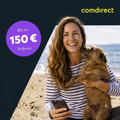 comdirect Depot: bis zu 150€ Prämie für die kostenlose Depoteröffnung