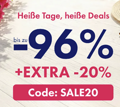 EIS Sale: bis zu 96% Rabatt + 20% extra mit Code SALE20