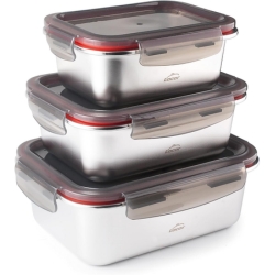 LACOR 64617 Ecoinox Behälter-Set für 28,20€ (Vergleich: 38,15€)