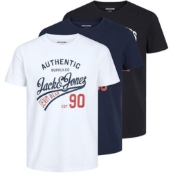 JACK & JONES Herren T-Shirt 3er Pack für 16,99€ (Vergleich: 26,98€)