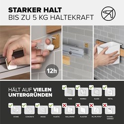 tesa Messer Magnetleiste (Messerhalter Küche, ohne Bohren) für 6,99€ statt 21,99€