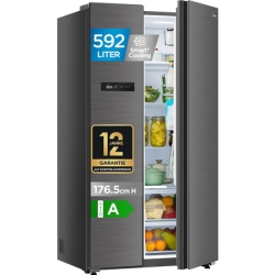Midea Side-by-Side Kühl-Gefrierkombination 592 L für 999,99€ (Vergleich: 1.299,99€)