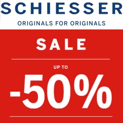 Schiesser: Sale mit bis zu 50% Rabatt auf ausgewählte Styles
