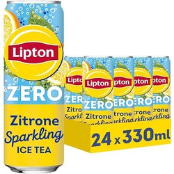 Lipton Ice Tea Sparkling Lemon Zero (24 x 0,33 l Dosen) für 13,49€ im Spar-Abo – 0,56€ pro Dose